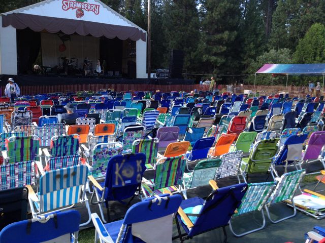 Chairs at Strawberry Festival by Steve Forman